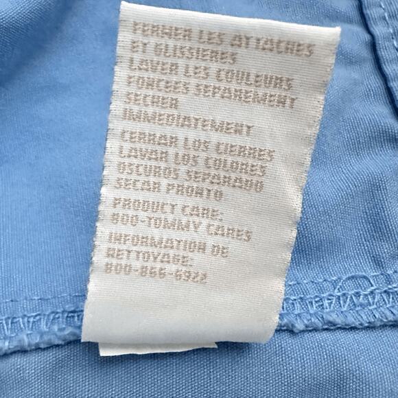 Tommy Hilfiger Women’s Blue Hooded Utility Jacket Drawstring Zip Front Size M - Picture 6 of 9